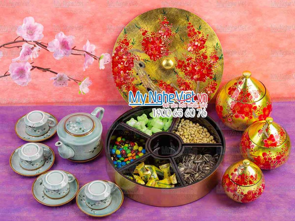 Bộ qùa tết sơn mài