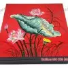 hộp mứt tết hoa sen đỏ