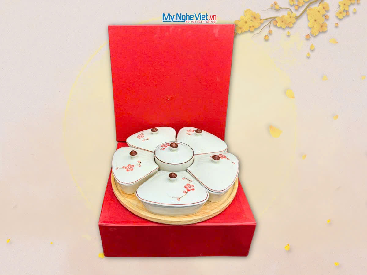 khay mứt tết gốm