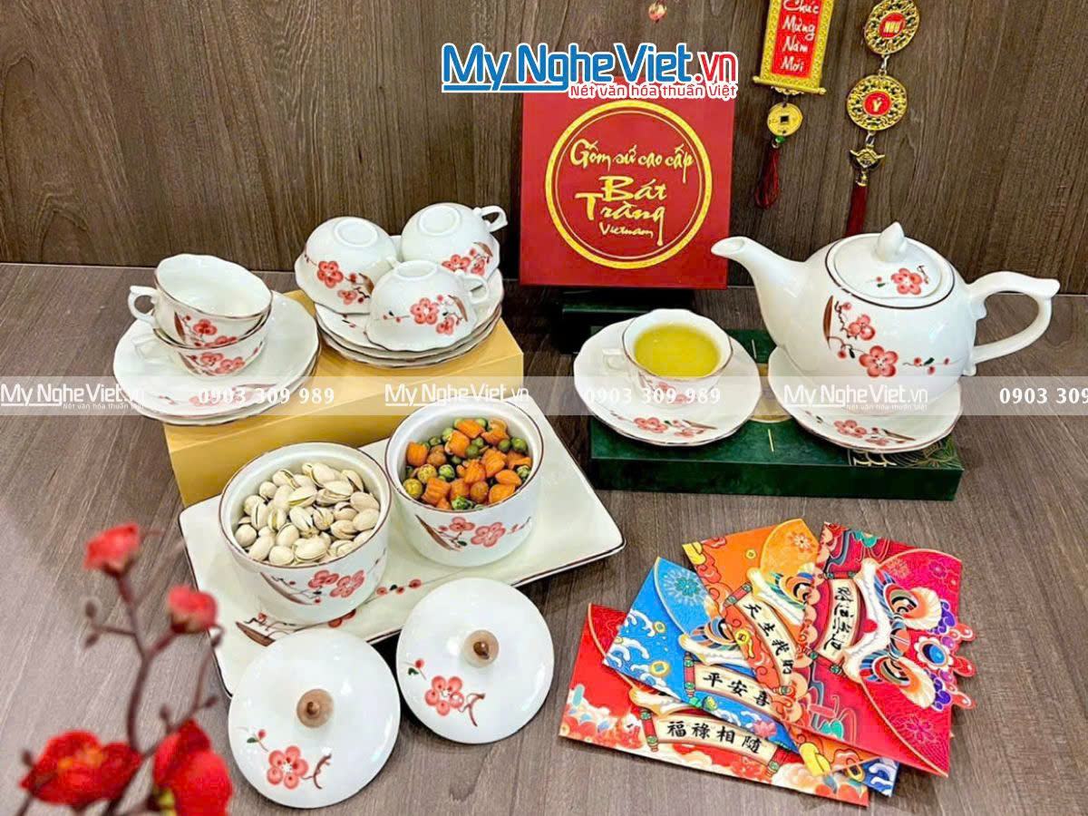 hộp mứt gốm